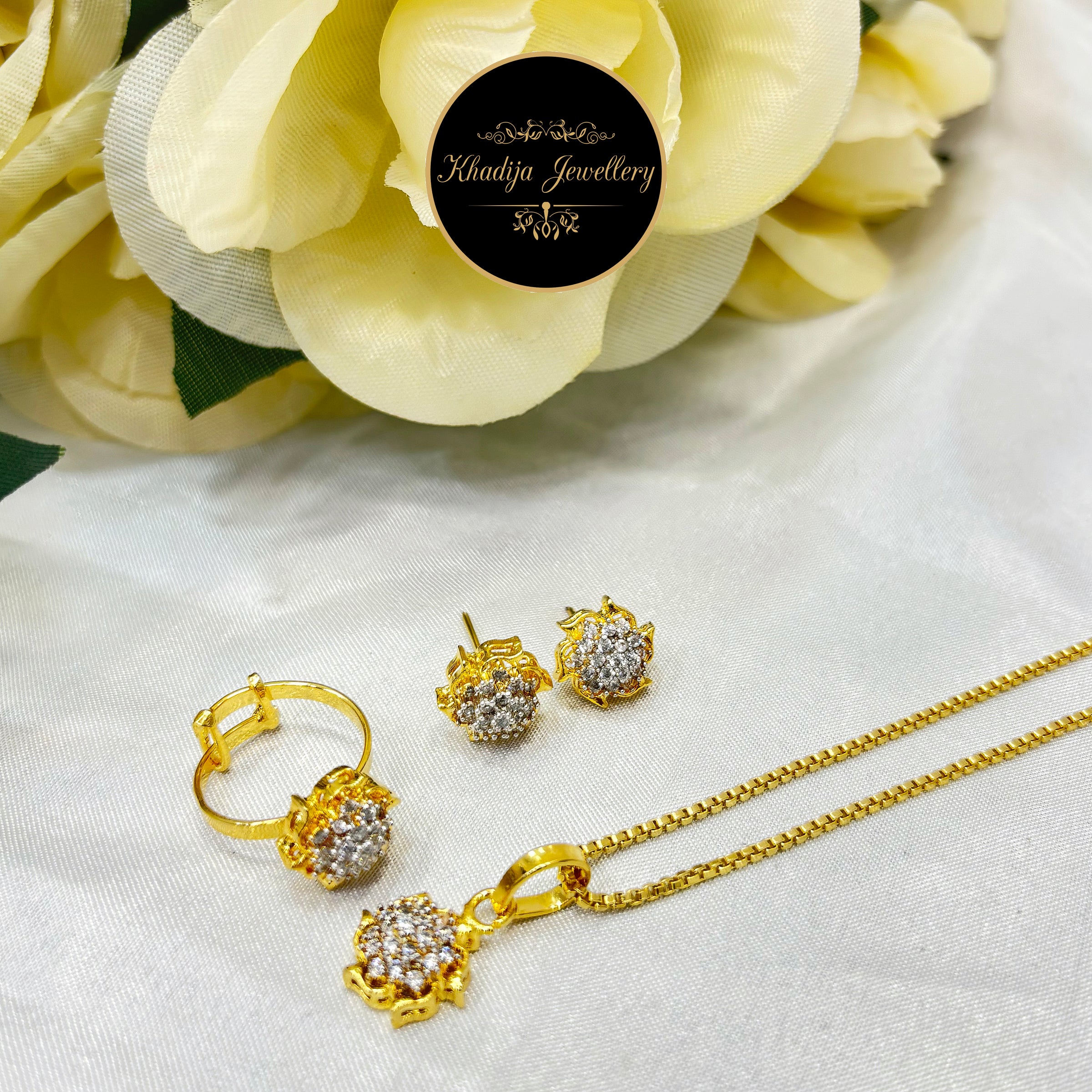 Elegant Gold-Plated Floral Jewelry Set Al025

Price: