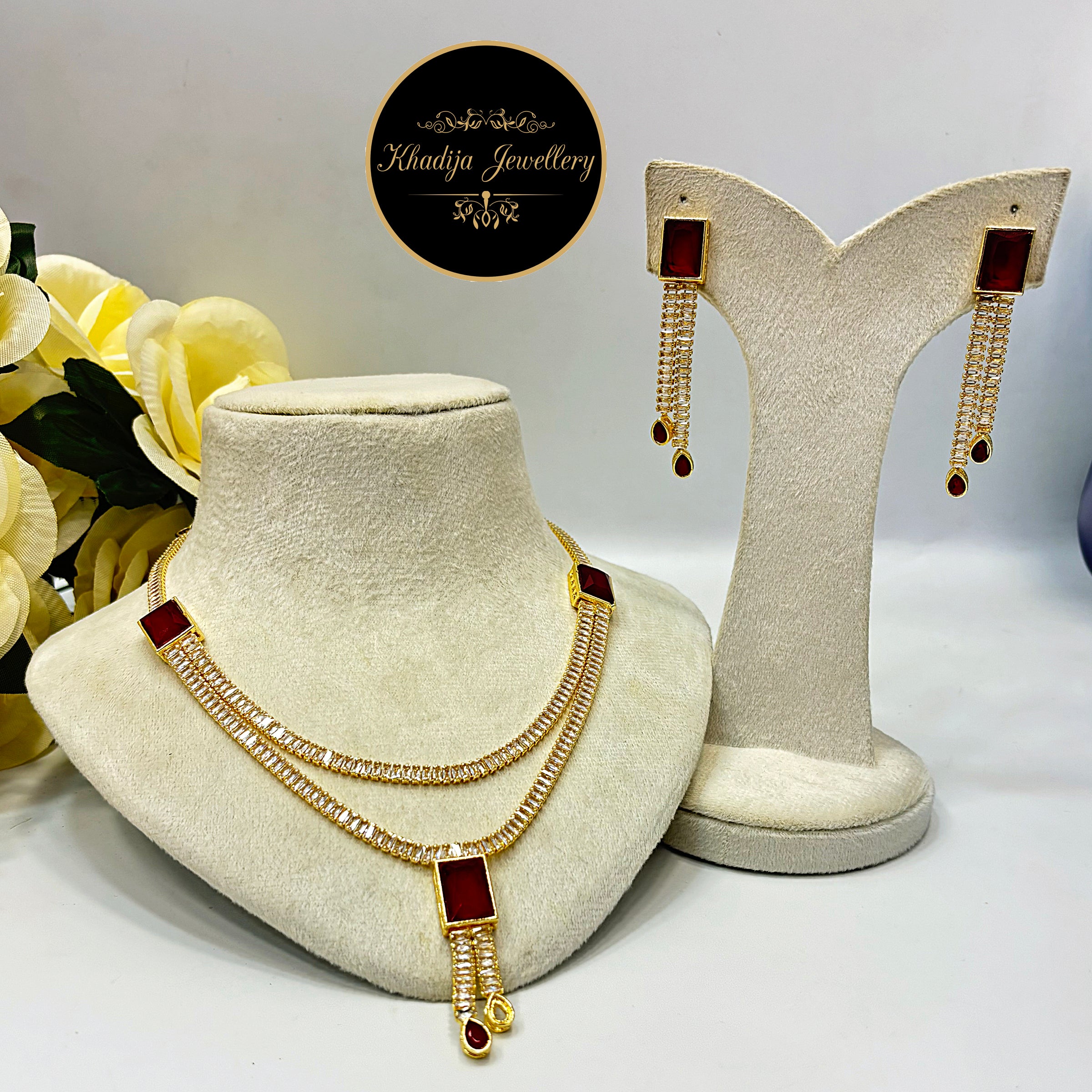 Crystal Aura Necklace Set RE0018