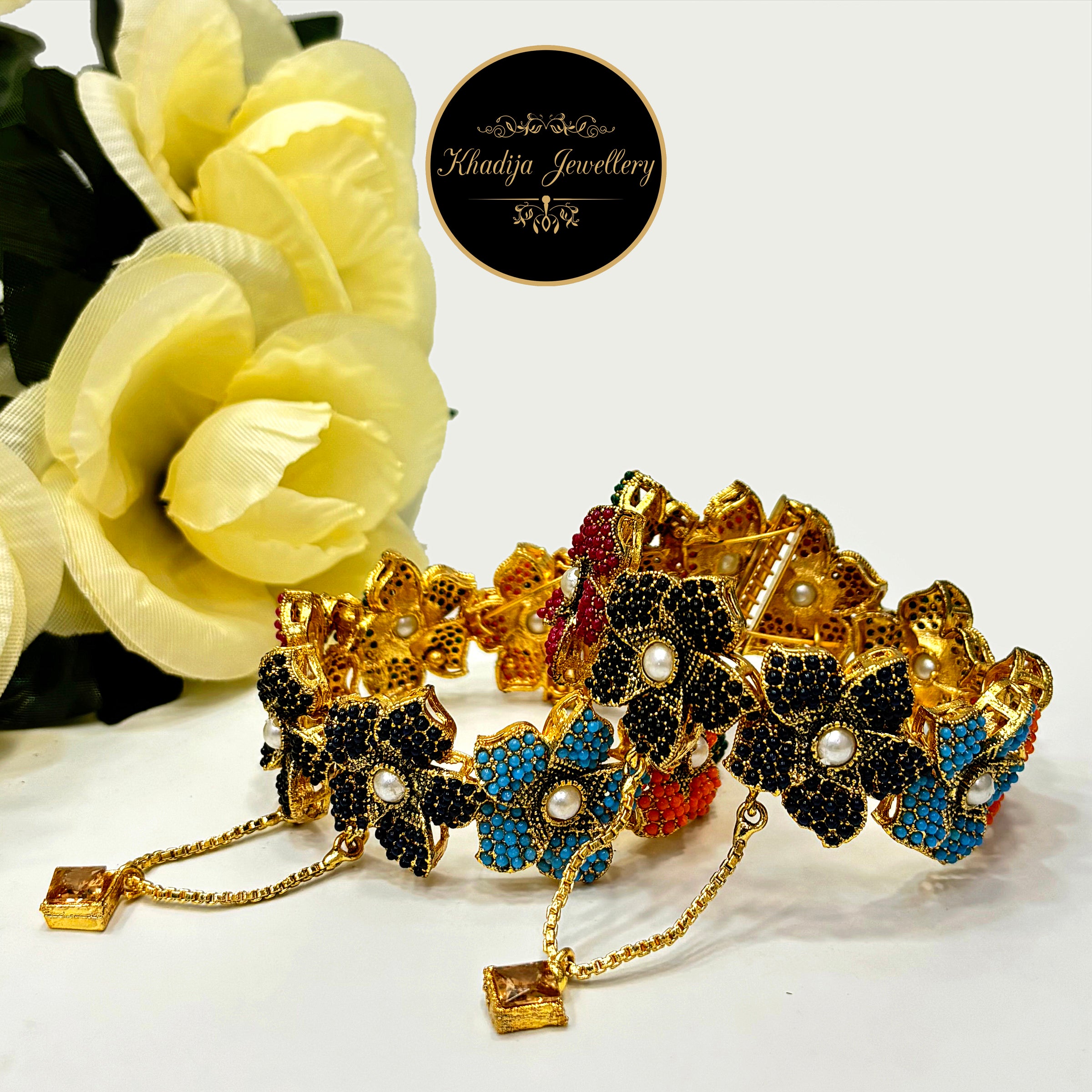 🌸Floral Glamour Bangles 🌸 (BN21)