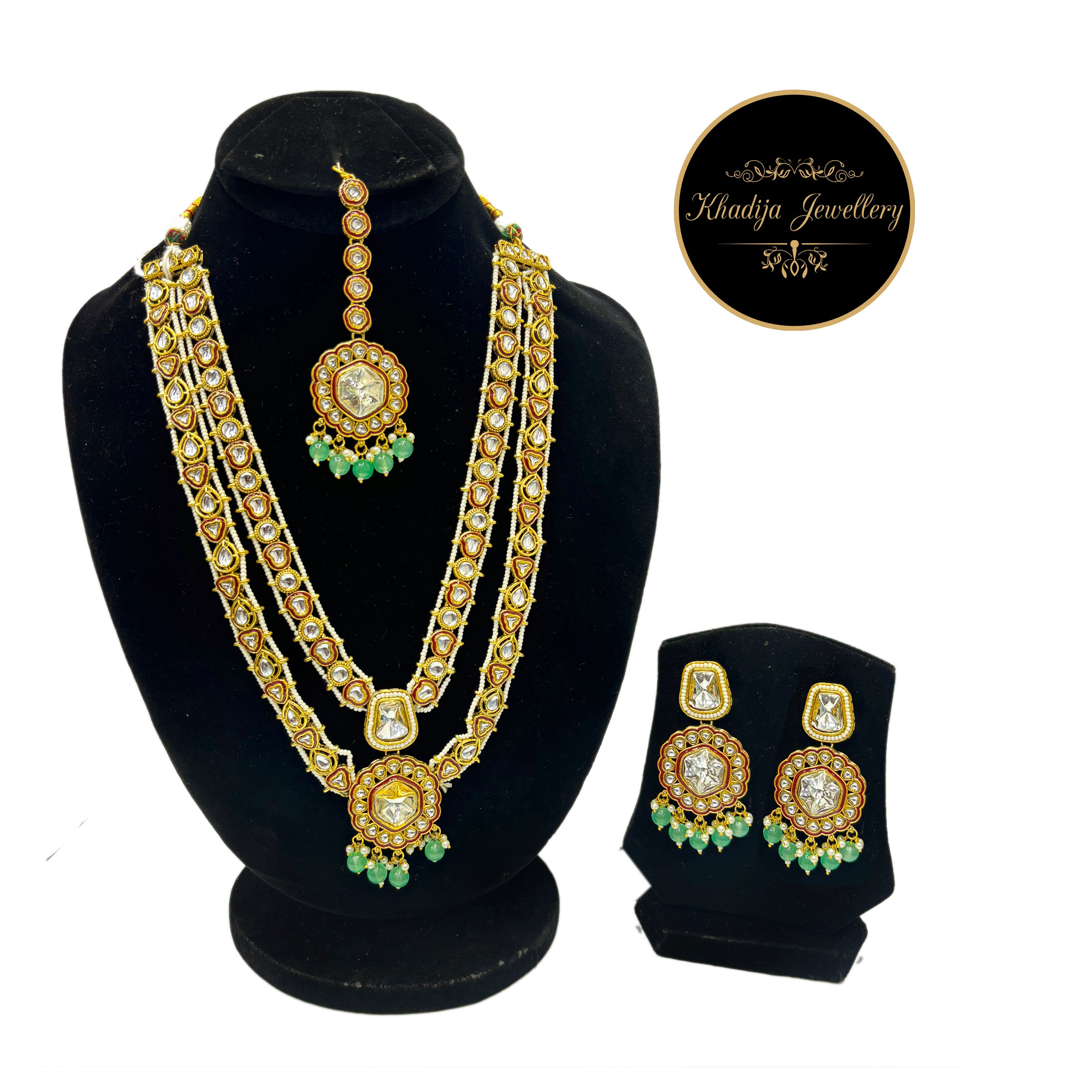 ✨ Shan-E -Kundan Indian Mala Set Traditional ✨(RM0013)