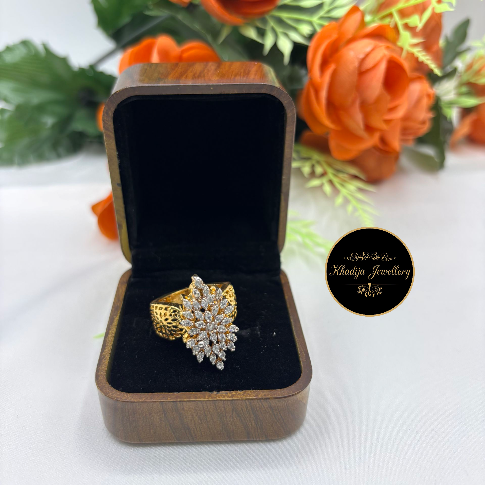💍 Gold Plated Diamond Cut Adjustable Rings💍(00R01)