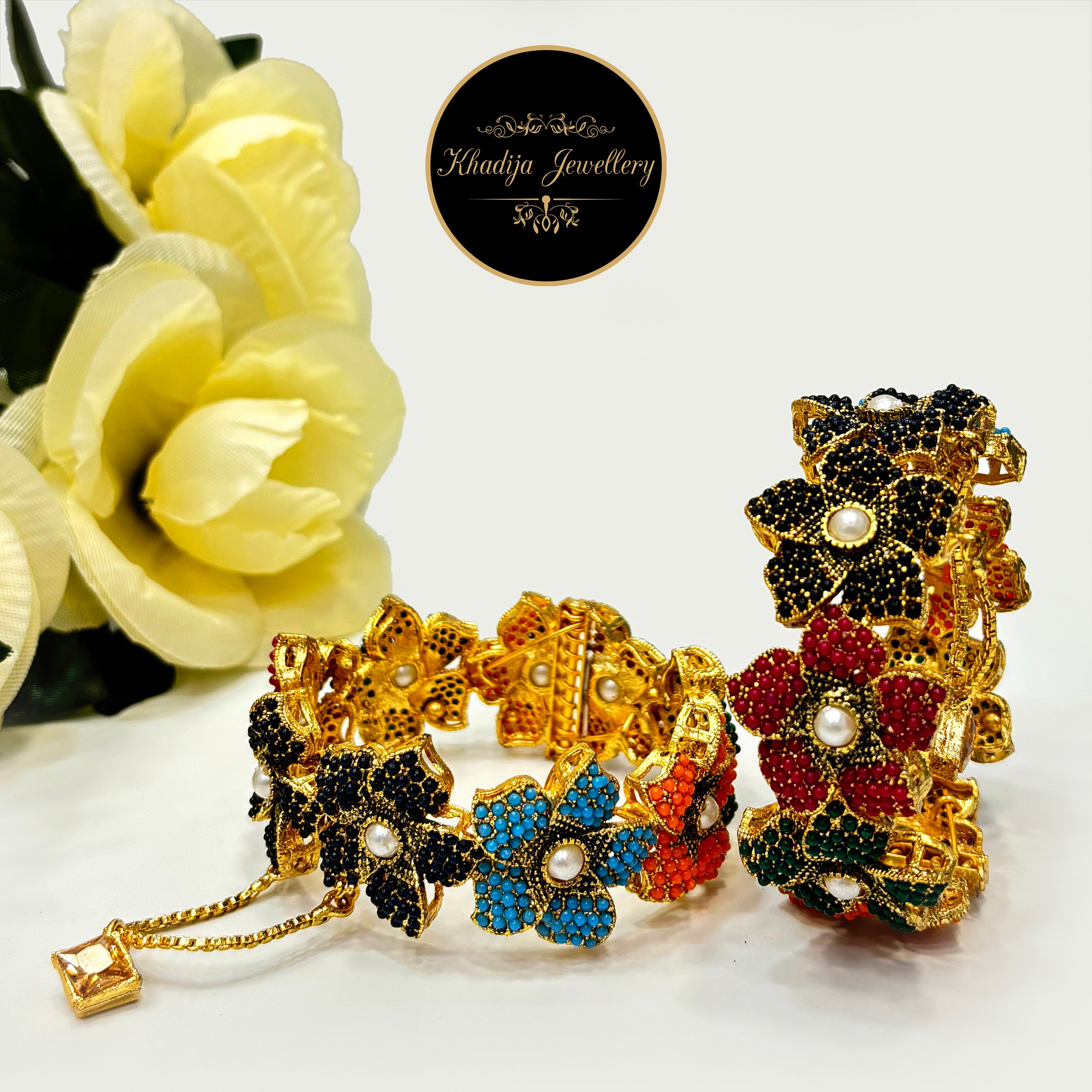 🌸Floral Glamour Bangles 🌸 (BN21)