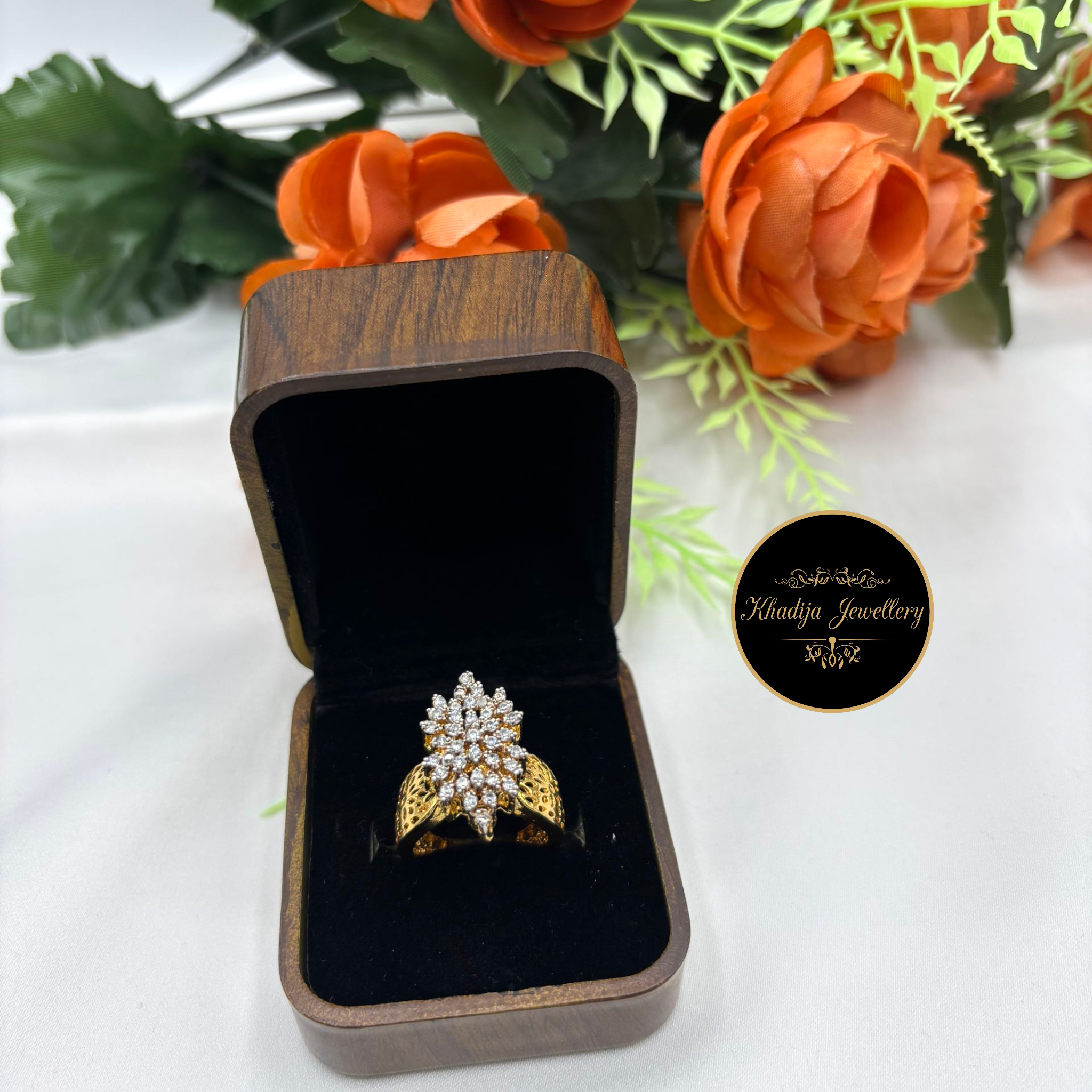 💍 Gold Plated Diamond Cut Adjustable Rings💍(00R01)