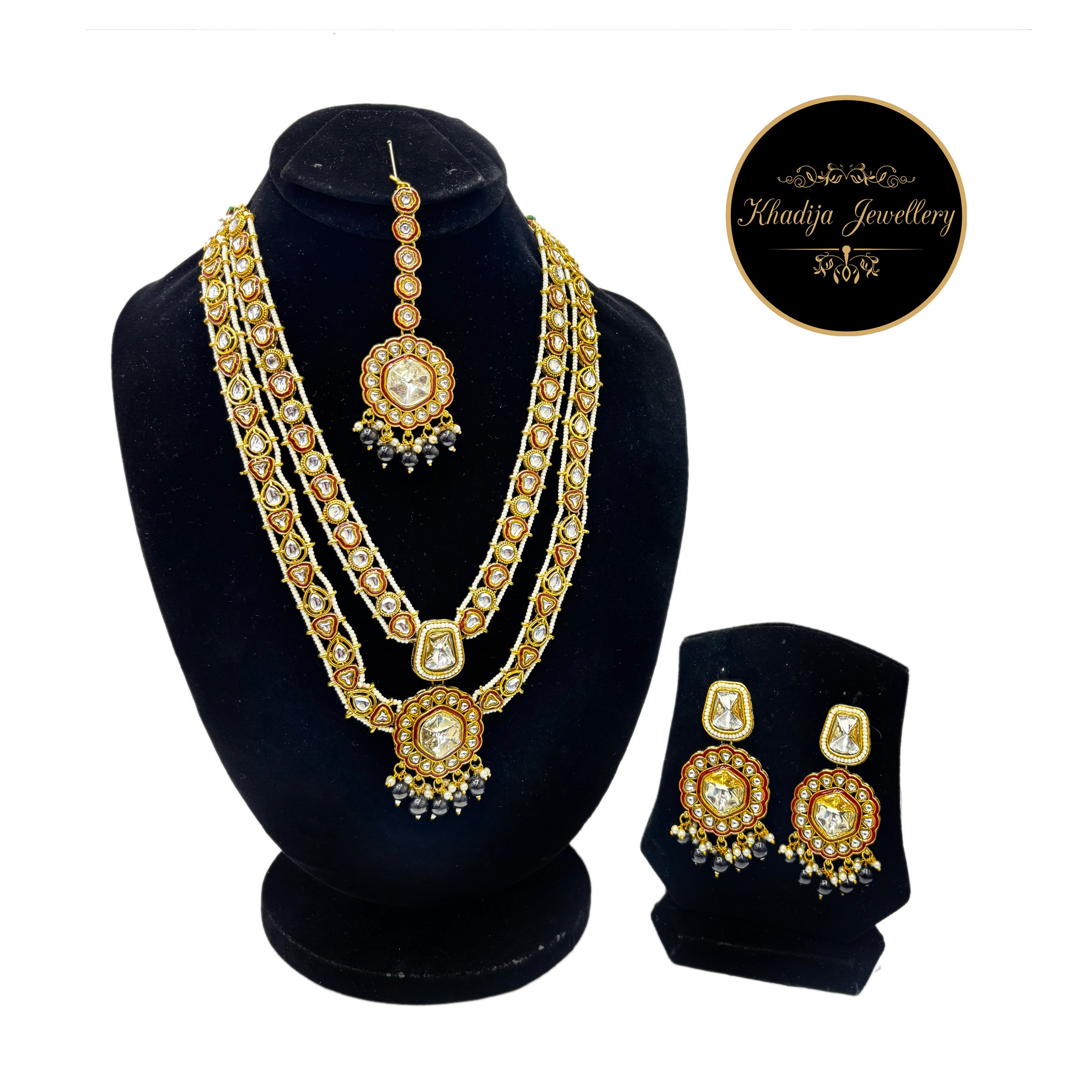 ✨ Shan-E -Kundan Indian Mala Set Traditional ✨(RM0013)