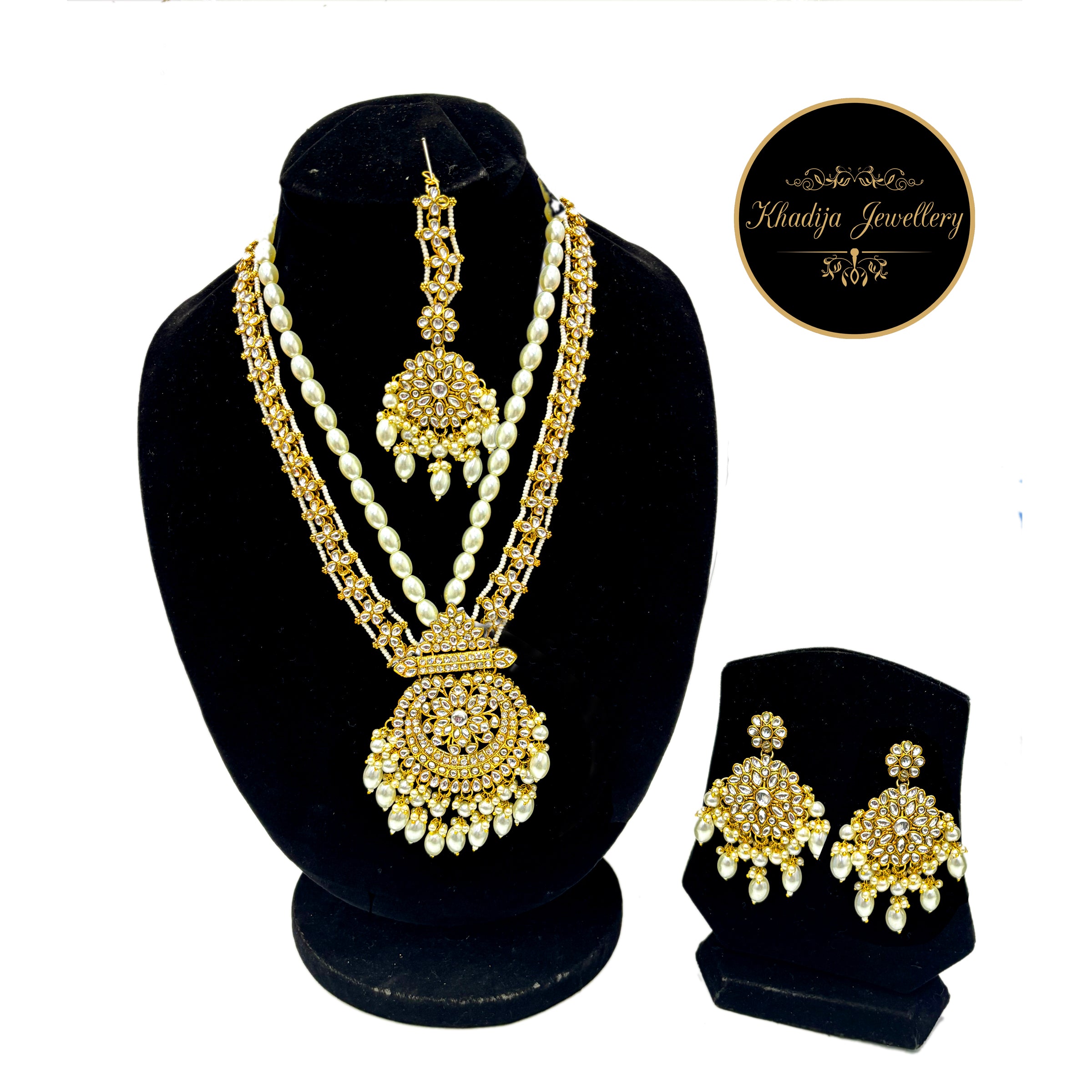 ✨ Unique Kundan Indian Mala Set Traditional ✨(RM0014)