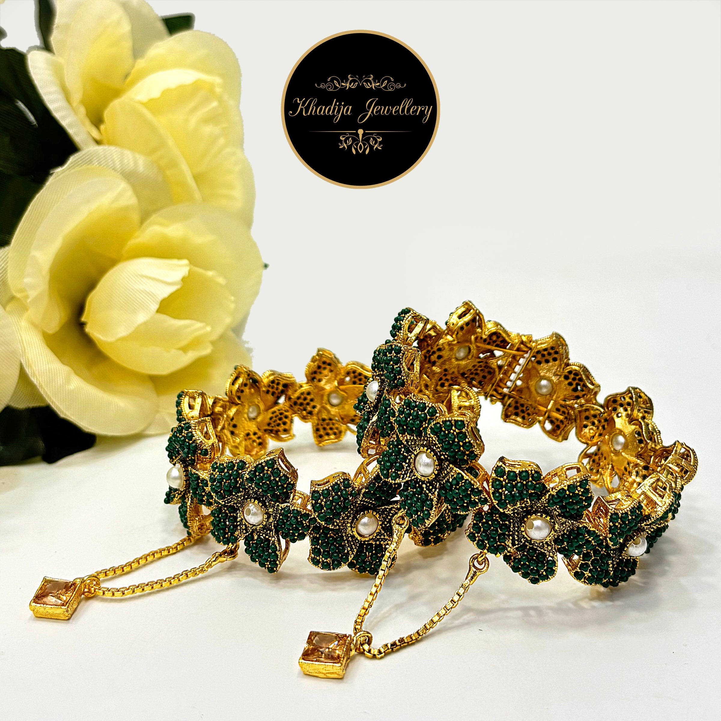 🌸Floral Glamour Bangles 🌸 (BN21)