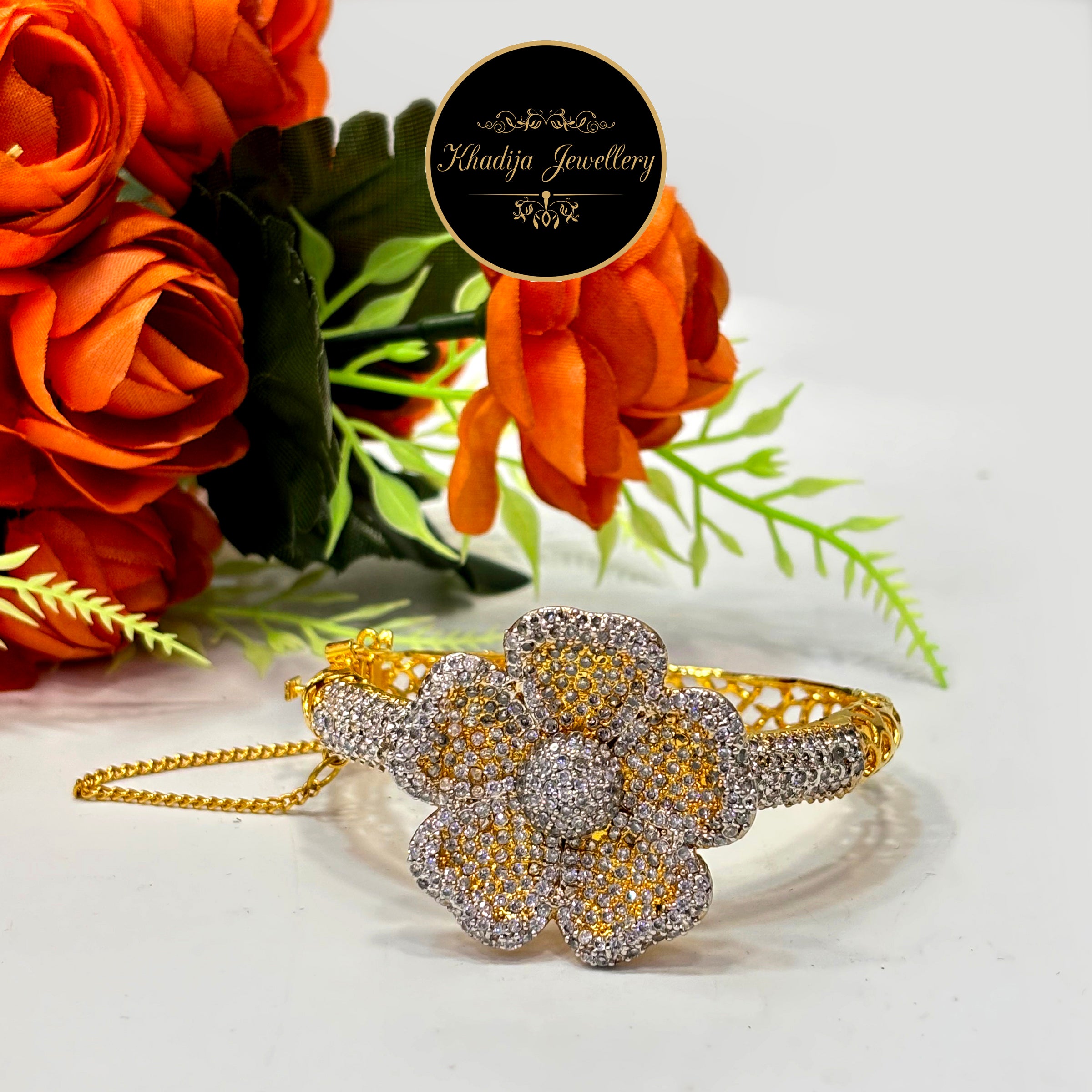 Flower diamond Designer- Bracelet with Diamond  (Az58)